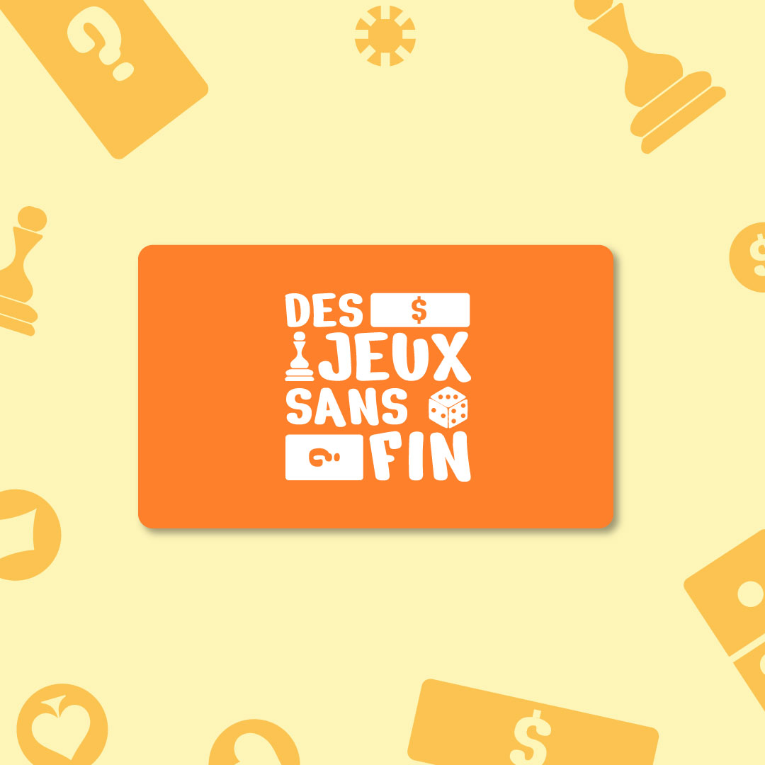 Carte cadeau Des Jeux Sans Fin - Offrez une box de jeux de société